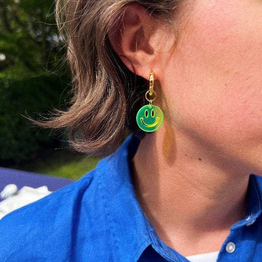 Juwelen - Plexi hoop - Smiley van Atelier Jean