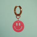 Fluo Red One Size (per stuk) Juwelen - Plexi hoop - Smiley van Atelier Jean