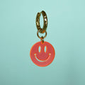 Fluo Orange One Size (per stuk) Juwelen - Plexi hoop - Smiley van Atelier Jean