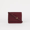 Handtassen - AUDREY MINI bag Dark Cherry Classic Leather with 2 straps van O My Bag