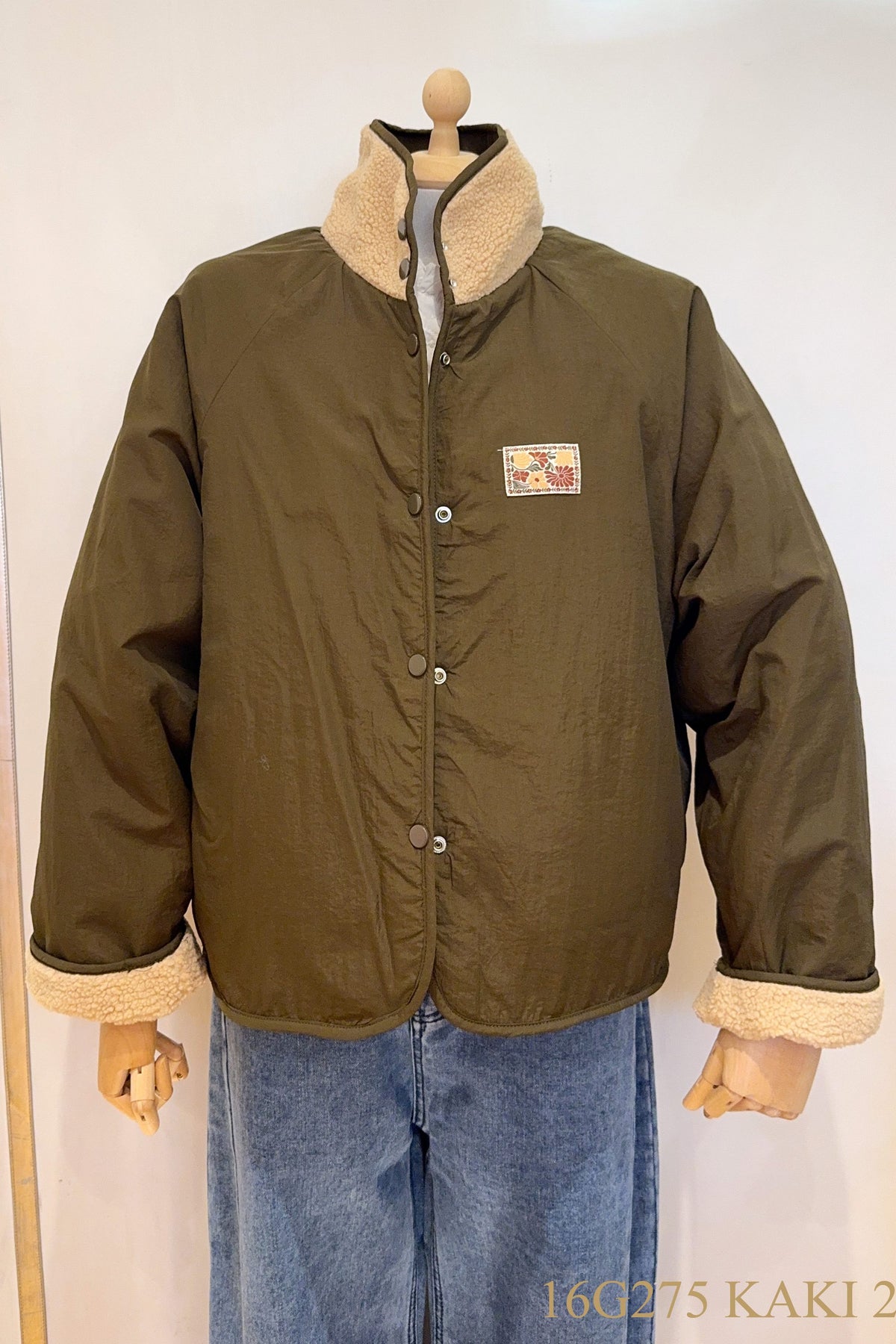 Reversible teddy coat