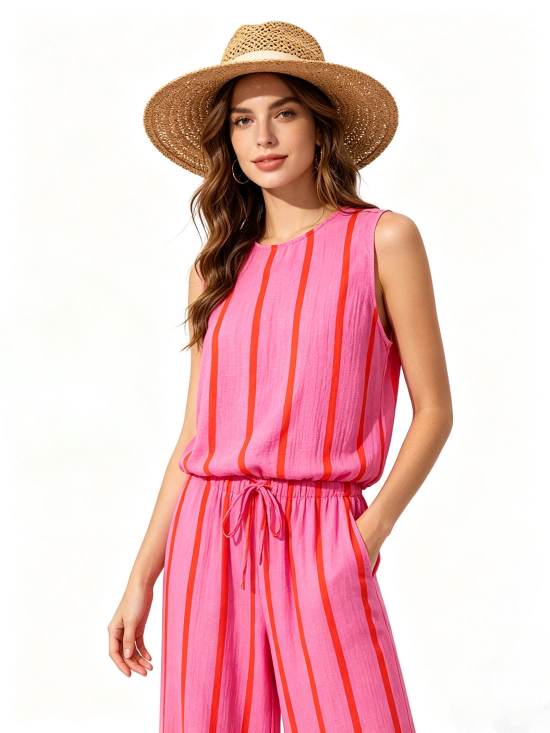 Striped tetra set (pants + top)