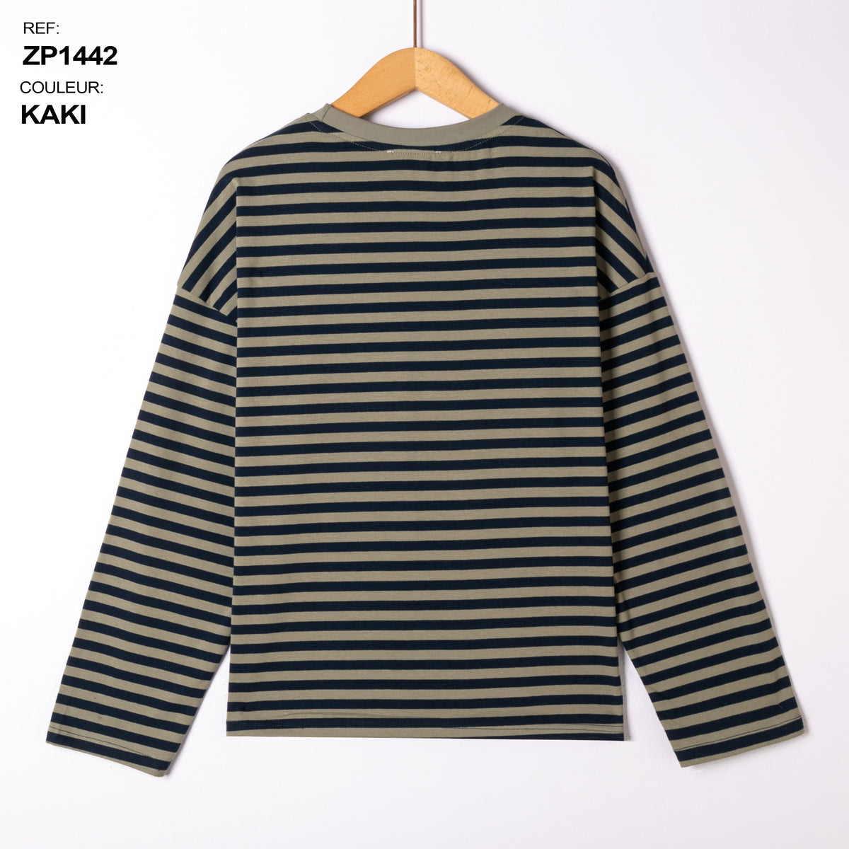 zp1442 contrast border longsleeve