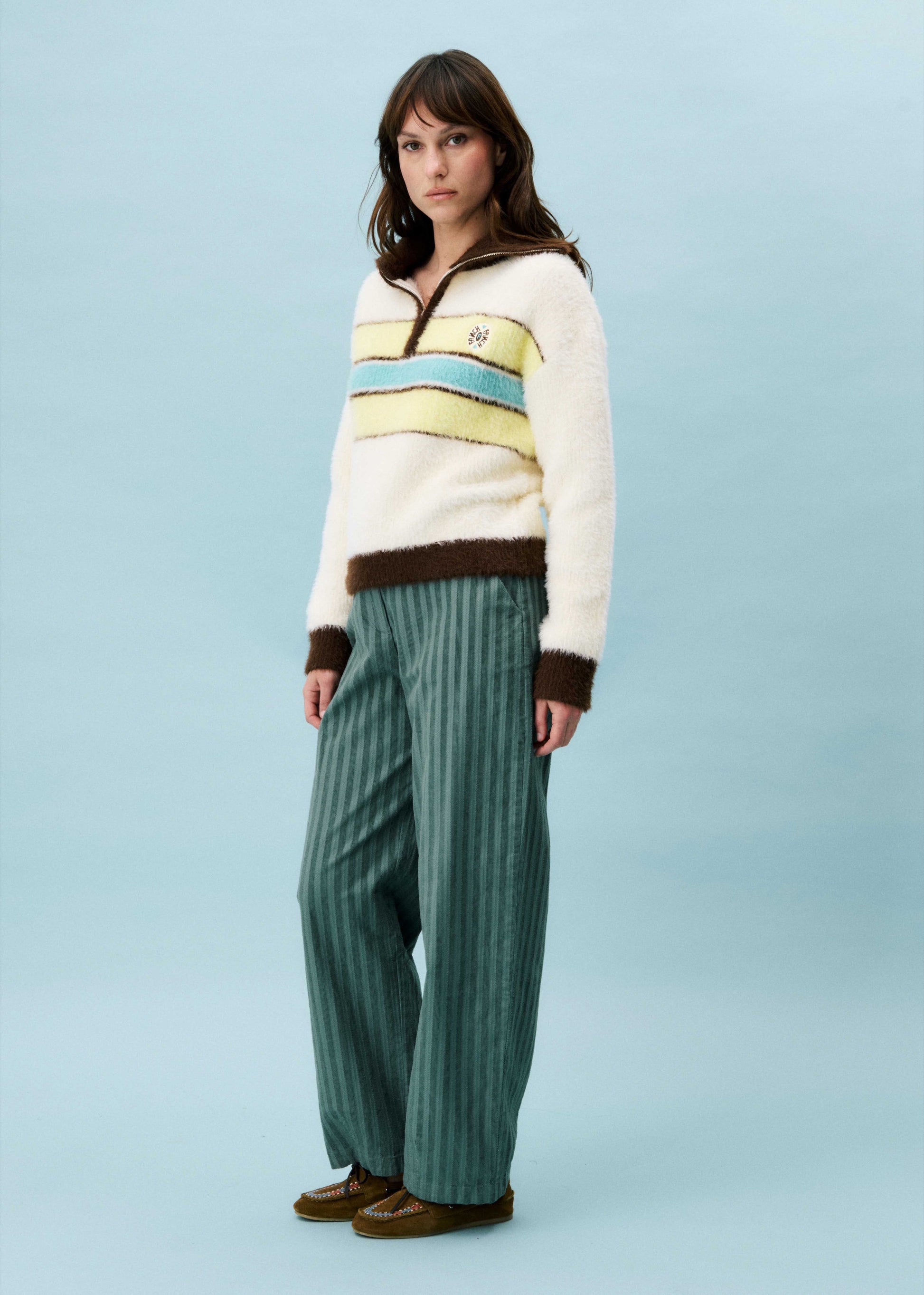 Vert Eau Broeken - Sylvaine Pantalon van FRNCH