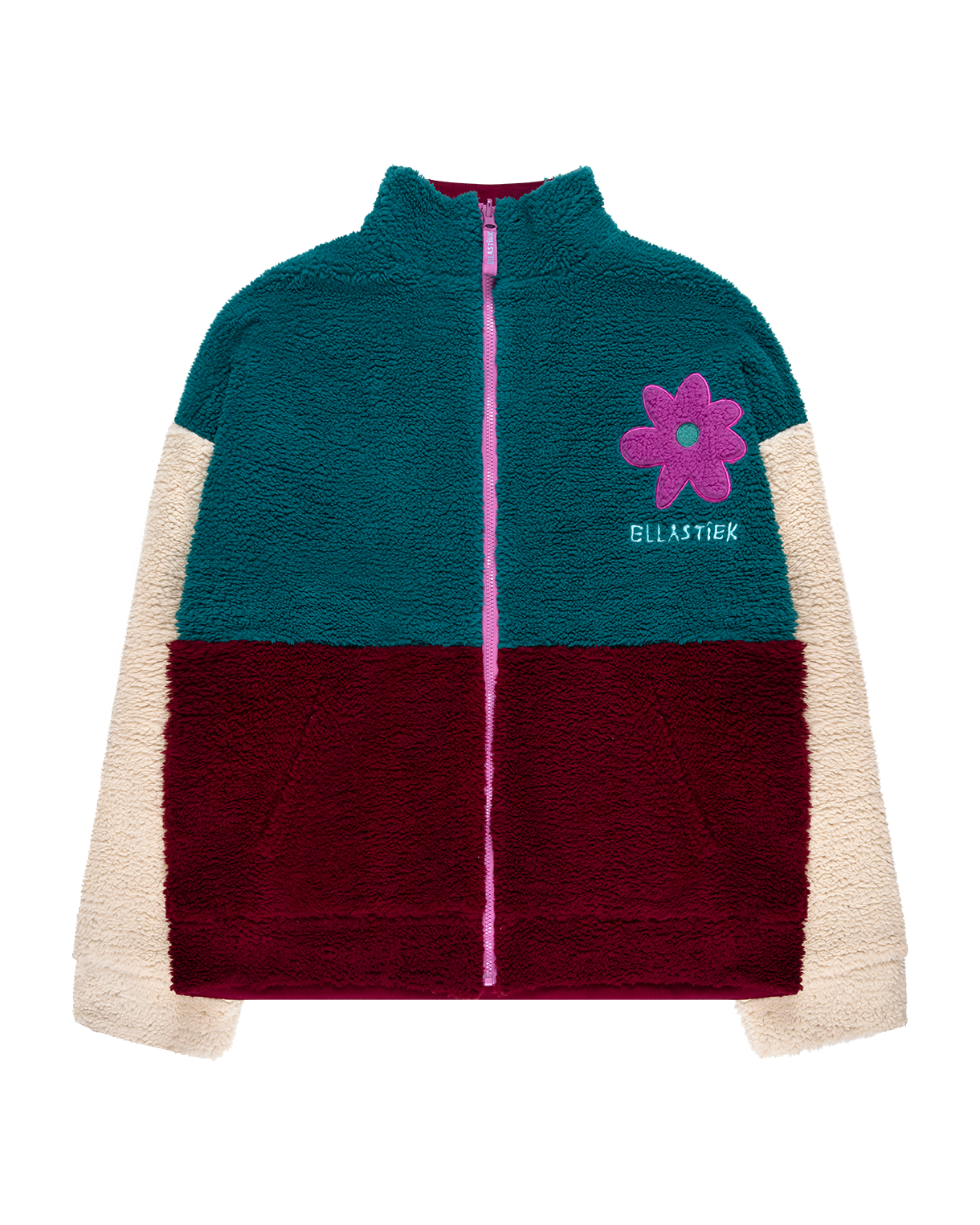 Jassen - Reversible Ella fleece jacket van Ellastiek