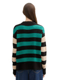 Pulls stripe patch pullover van Tom Tailor