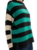 Pulls stripe patch pullover van Tom Tailor