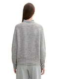 Pulls - hairy mock neck pullover van Tom Tailor