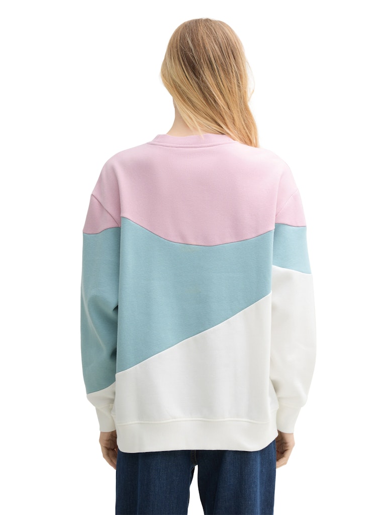 Sweaters - colourblock sweatshirt van Tom Tailor