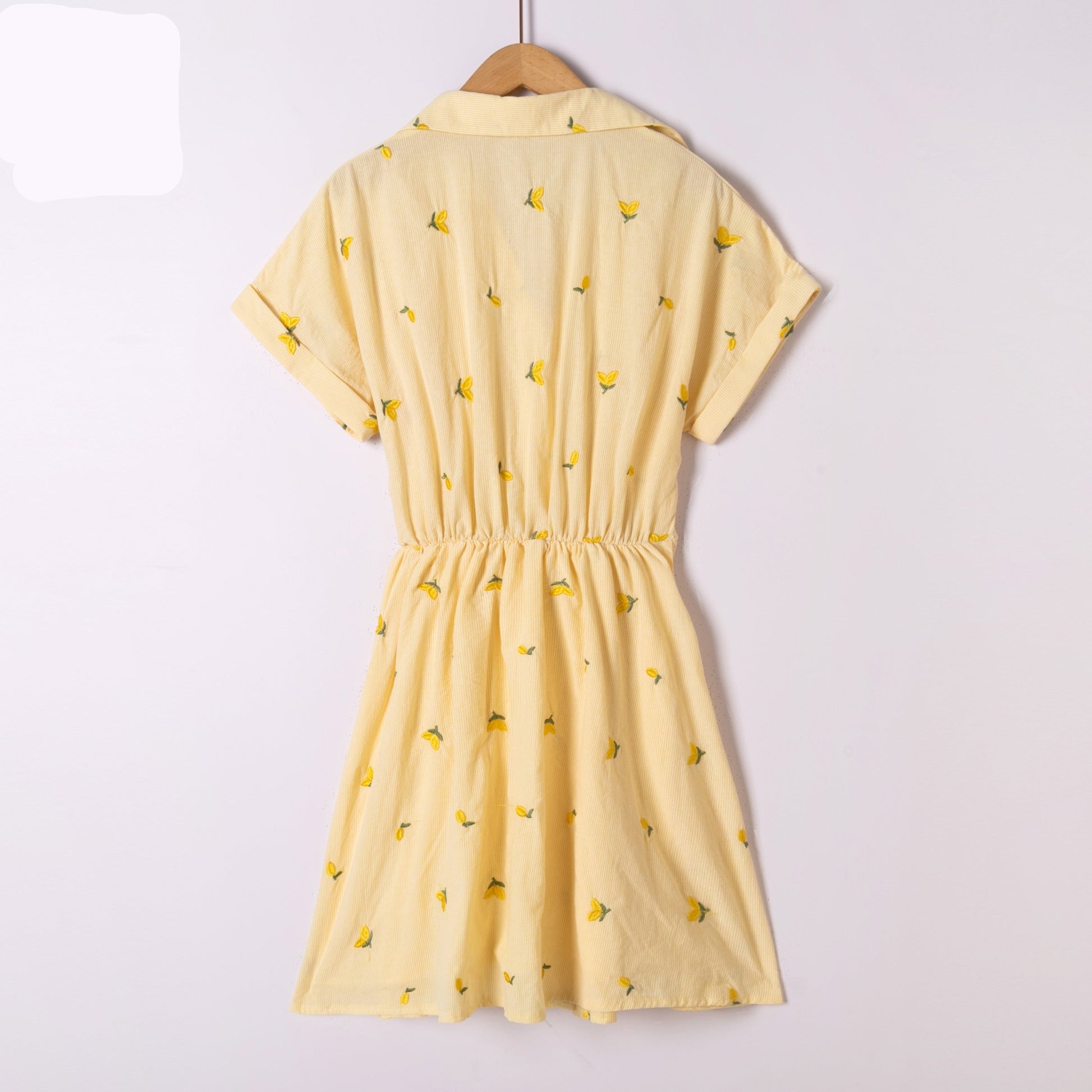 Jurken - Bow citronella dress van Kilky