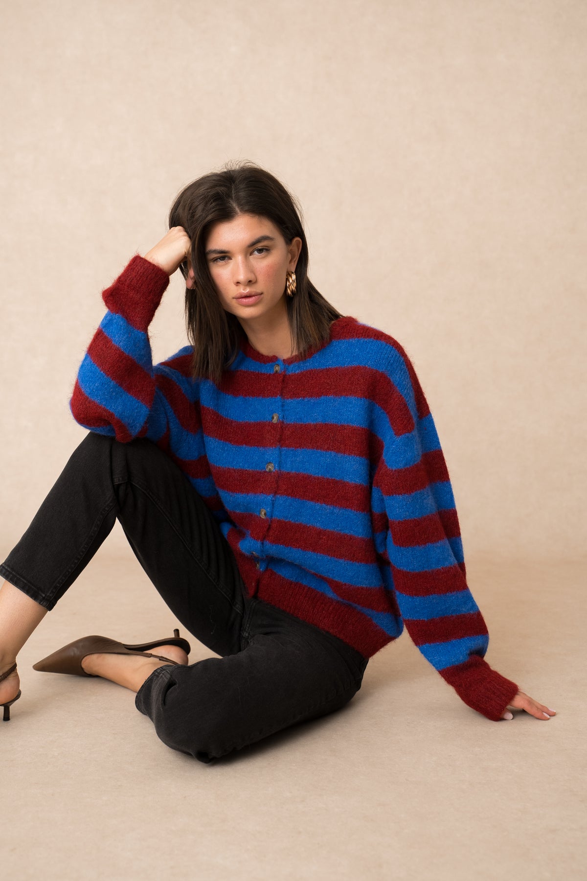 Bira striped cardigan