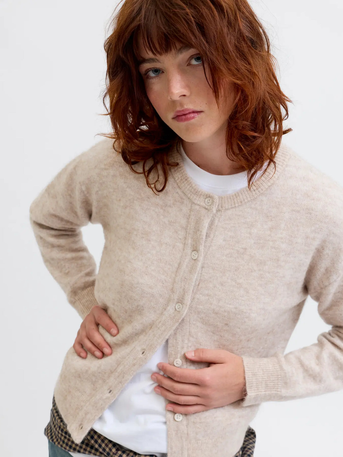 30% RD Jxmatilda Wool Blend Cardigan Knit