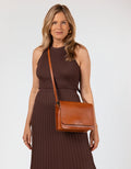 Handtassen - AUDREY bag Classic Cognac with 2 straps van O My Bag