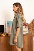Jurken - Button cotton dress van Kilky