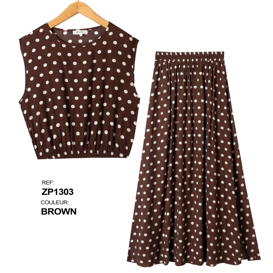 Polka set (skirt + top)