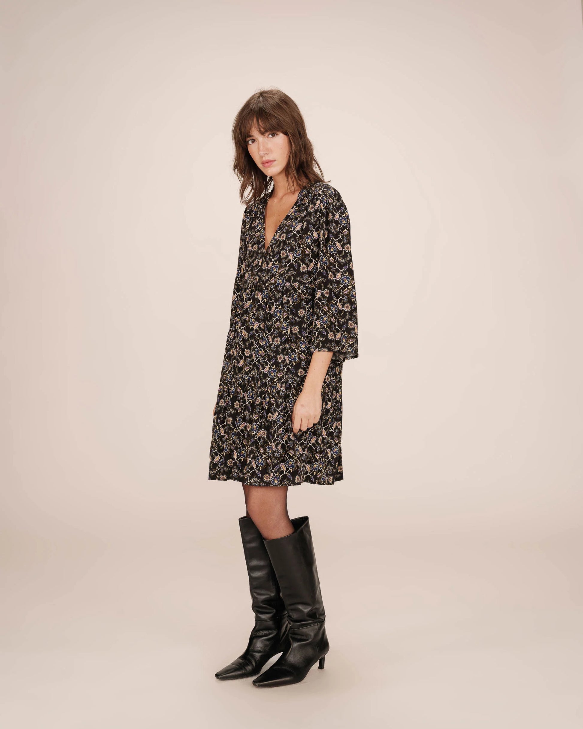 Noir Jurken - Sirius Robe Courte van Grace and Mila