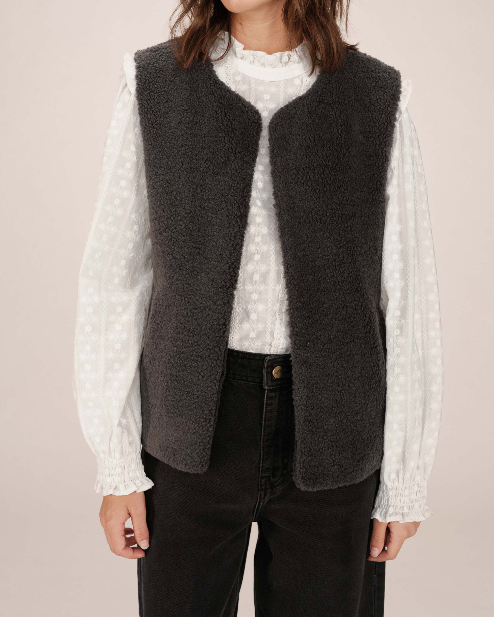 Anthracite Cardigans - Sinatra Veste van Grace and Mila