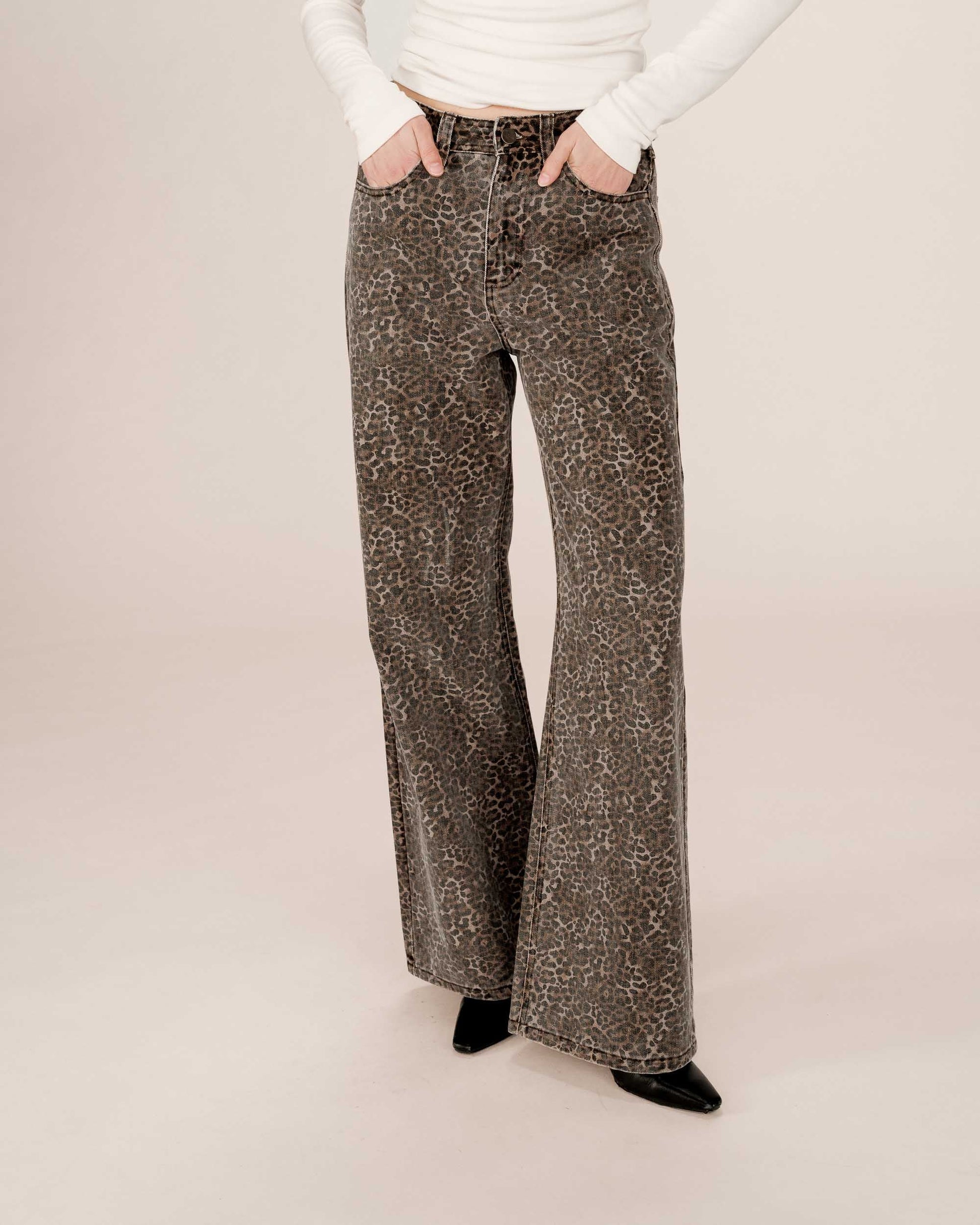 Leopard Jeans - Socca Jeans van Grace and Mila