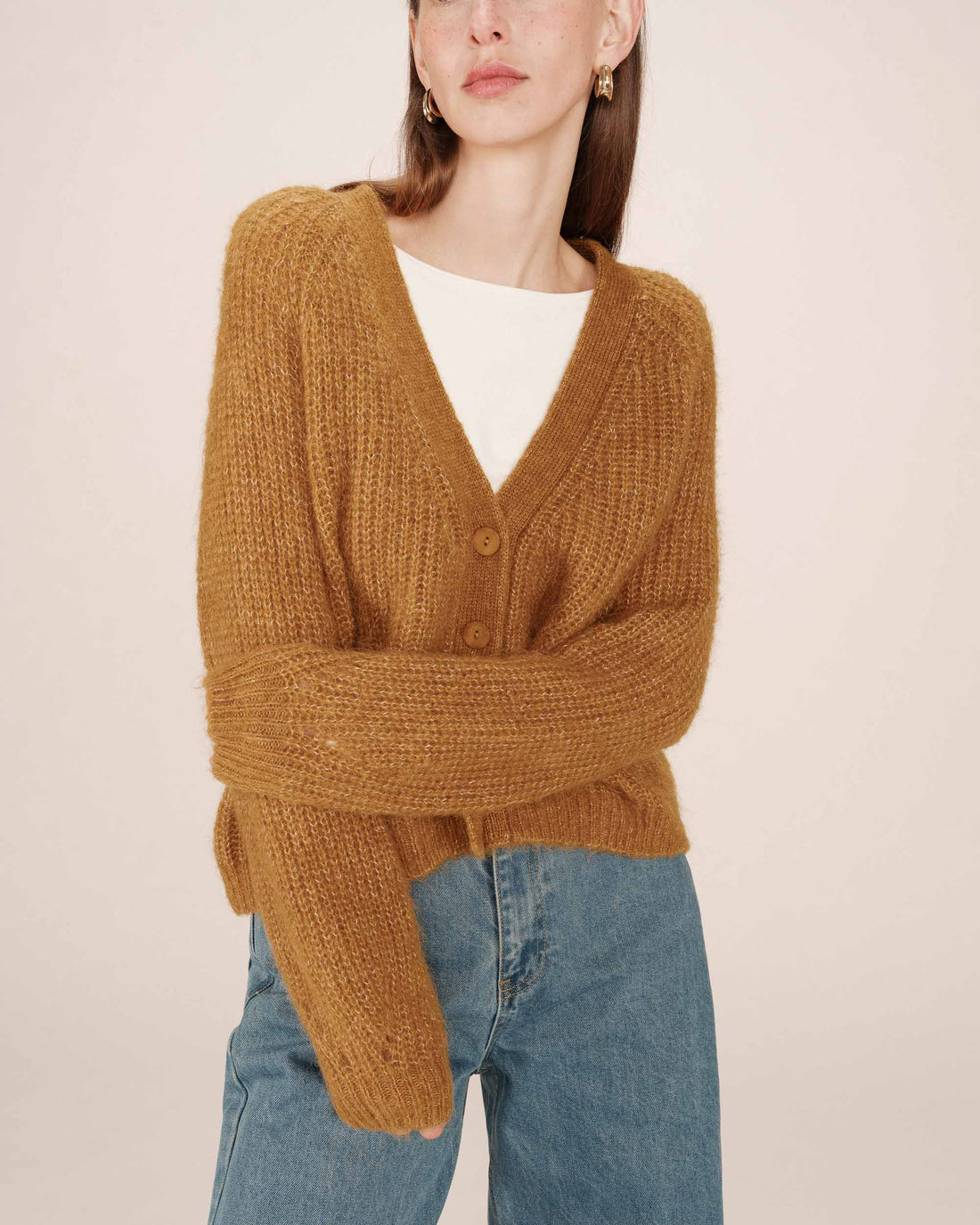Ocre 1 Cardigans - Saluda Cardigan van Grace and Mila