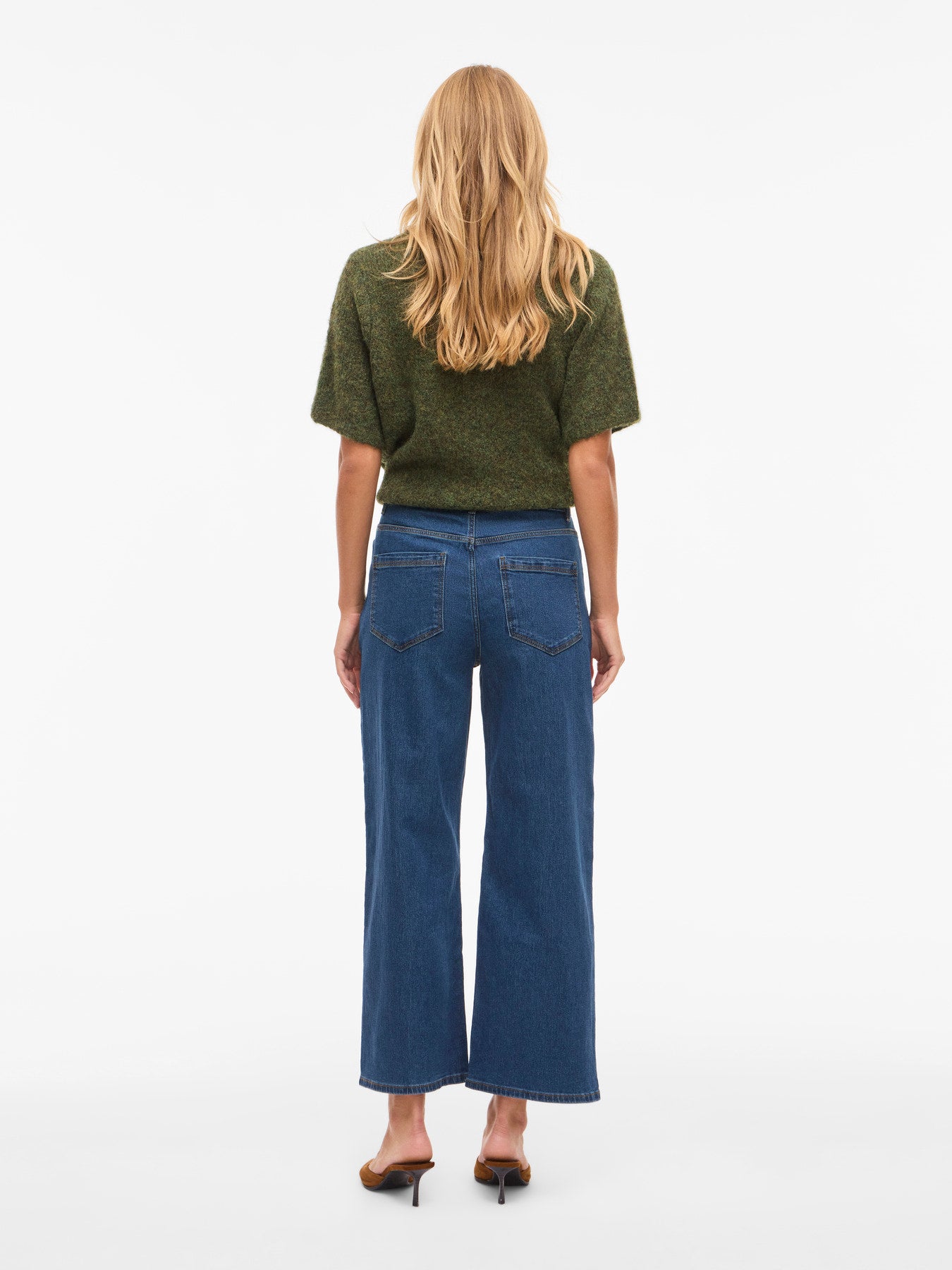 Jeans - Vifreya Bri Hw Wide 7/8 Jeans van Vila