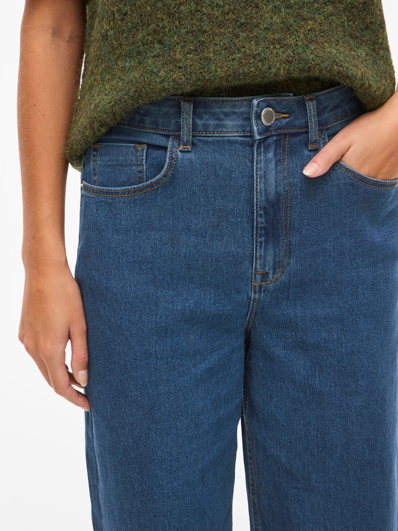 Jeans - Vifreya Bri Hw Wide 7/8 Jeans van Vila