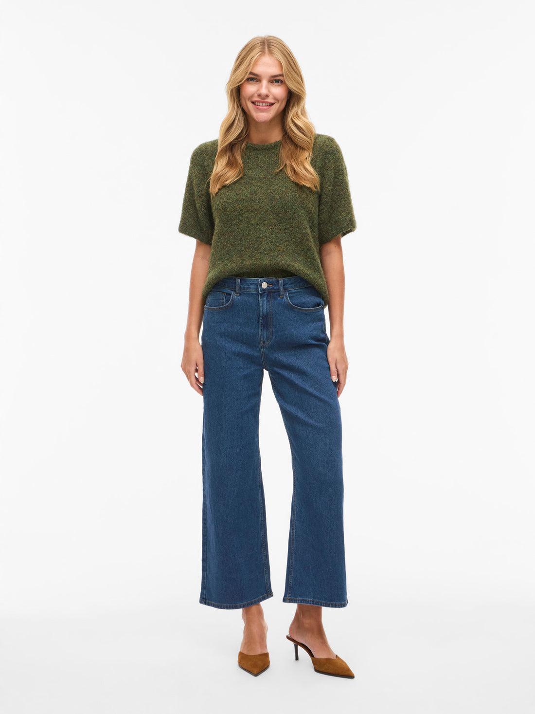 Jeans - Vifreya Bri Hw Wide 7/8 Jeans van Vila