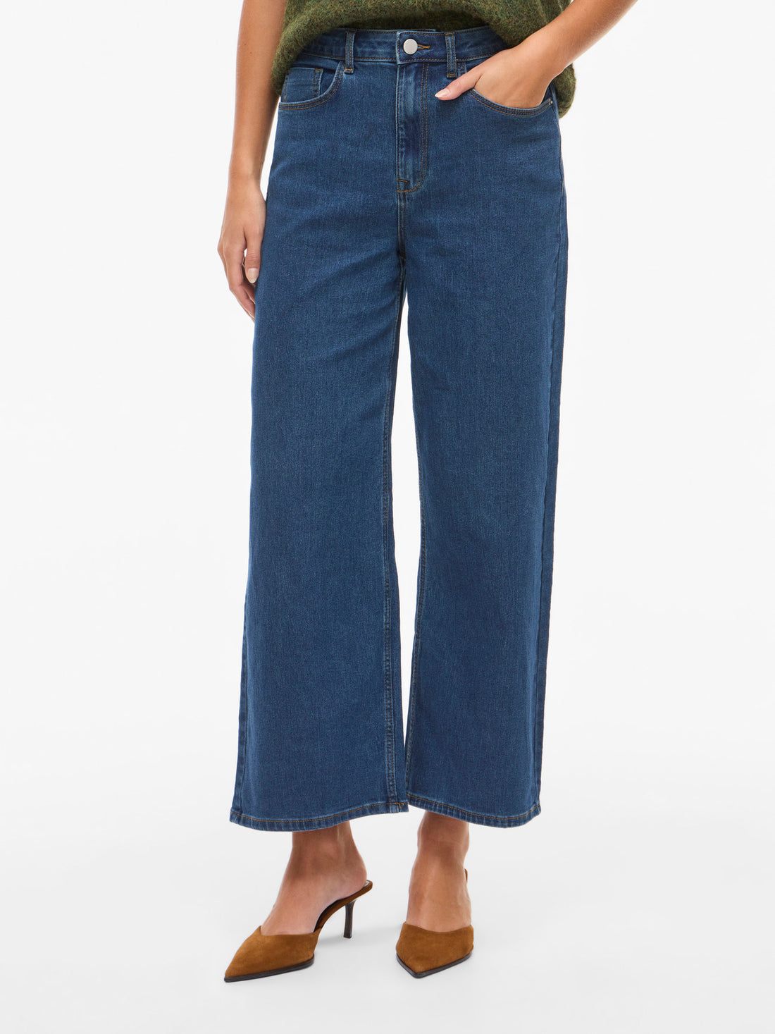 Jeans - Vifreya Bri Hw Wide 7/8 Jeans van Vila