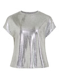 Silver Tops - Vihannan S/S O-Neck Top van Vila
