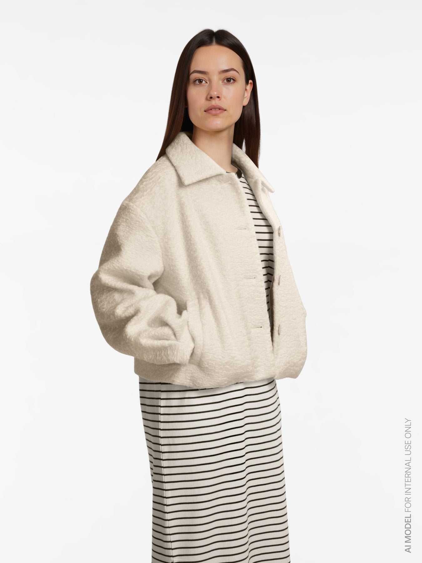 Jassen - Vifranca L/S Boucle Jacket van Vila