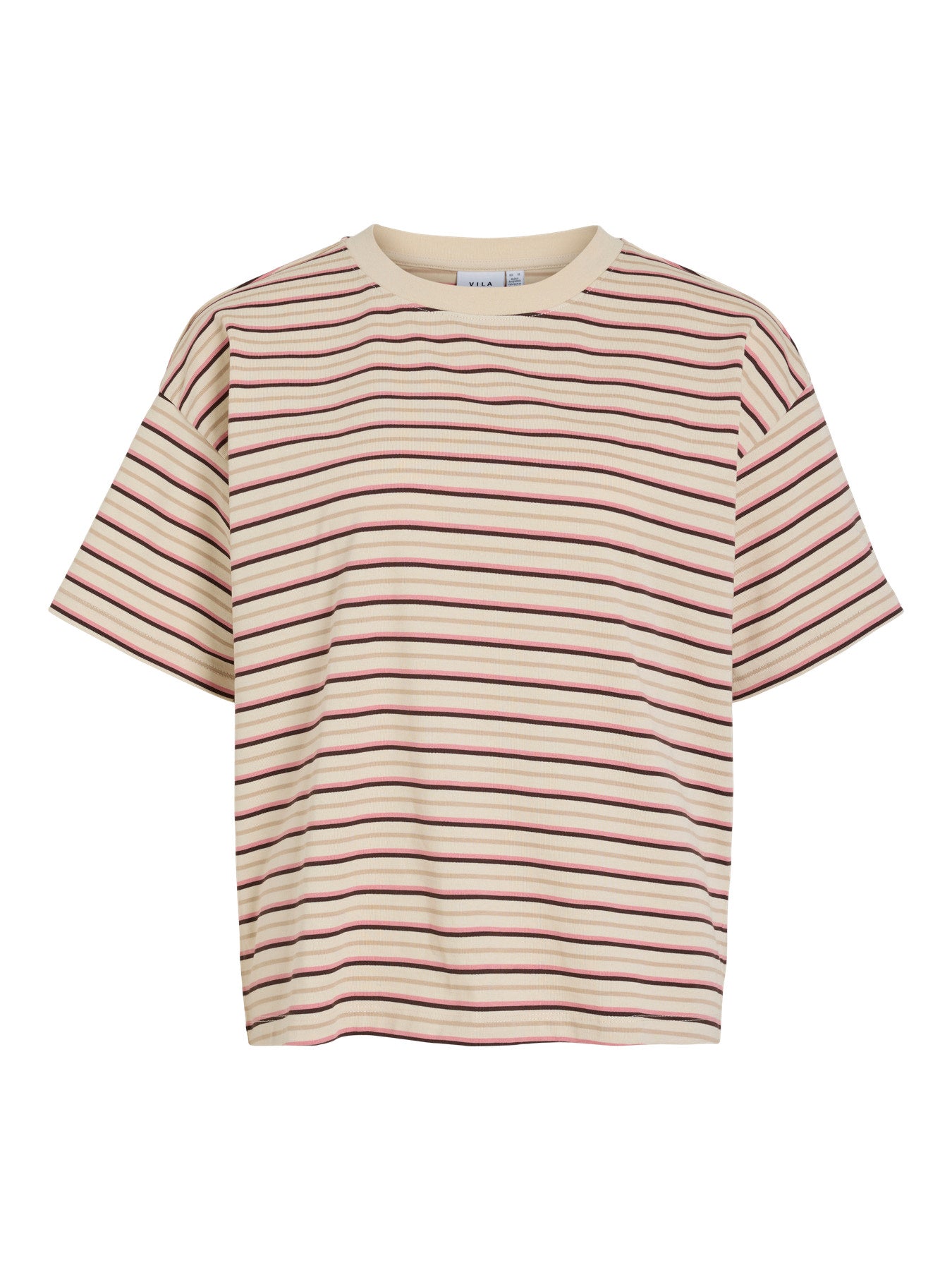 Vimonie Stripe O-Neck S/S T-Shirt