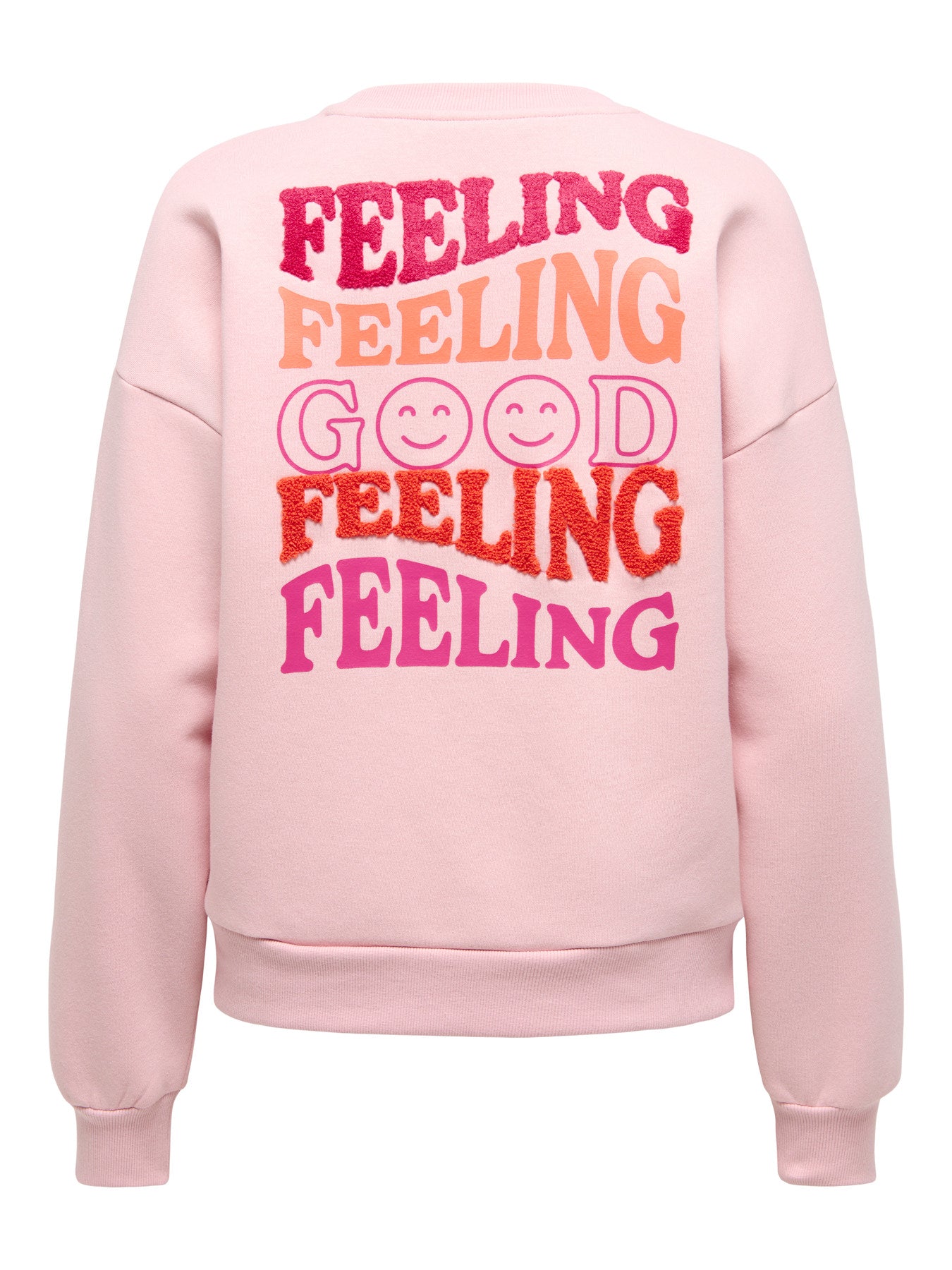 Rosy Touch Feeling Sweaters - Onldaze L/S O-Neck Terry Print Sweater van Only