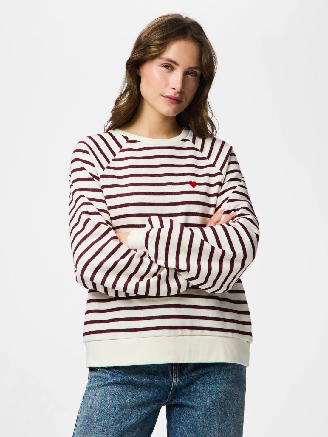 Sweaters - Pcgreta Ls Emb Ub Sweat Noos van Pieces