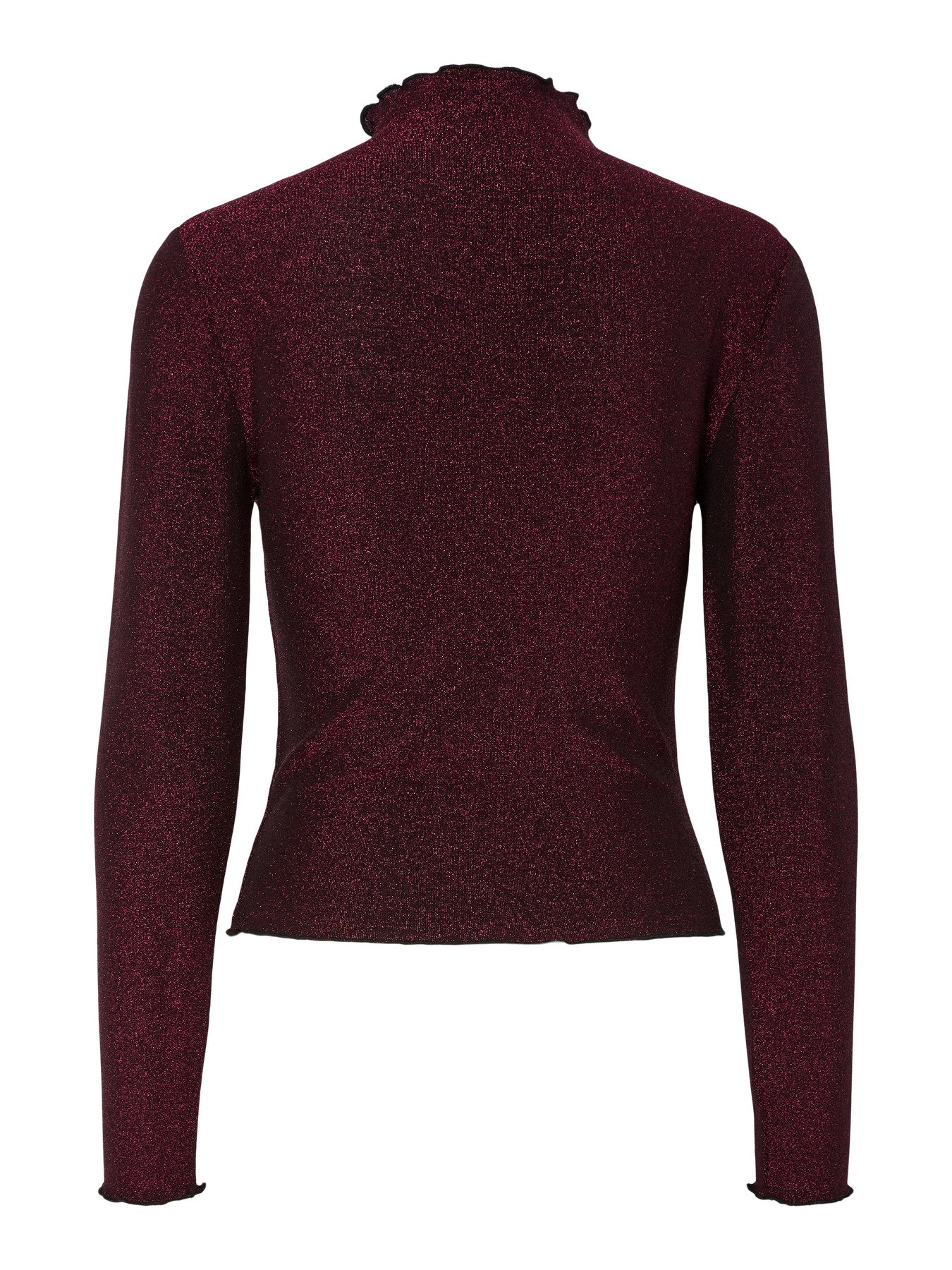 Tops - Pcsandra Ls Mockneck Top van Pieces