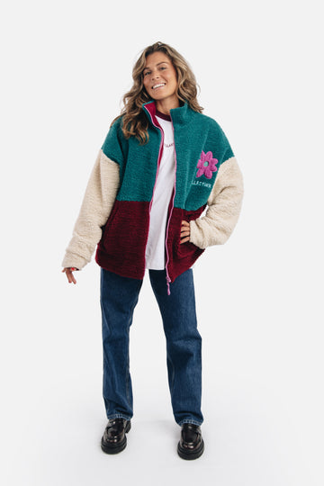 print Jassen - Reversible Ella fleece jacket van Ellastiek