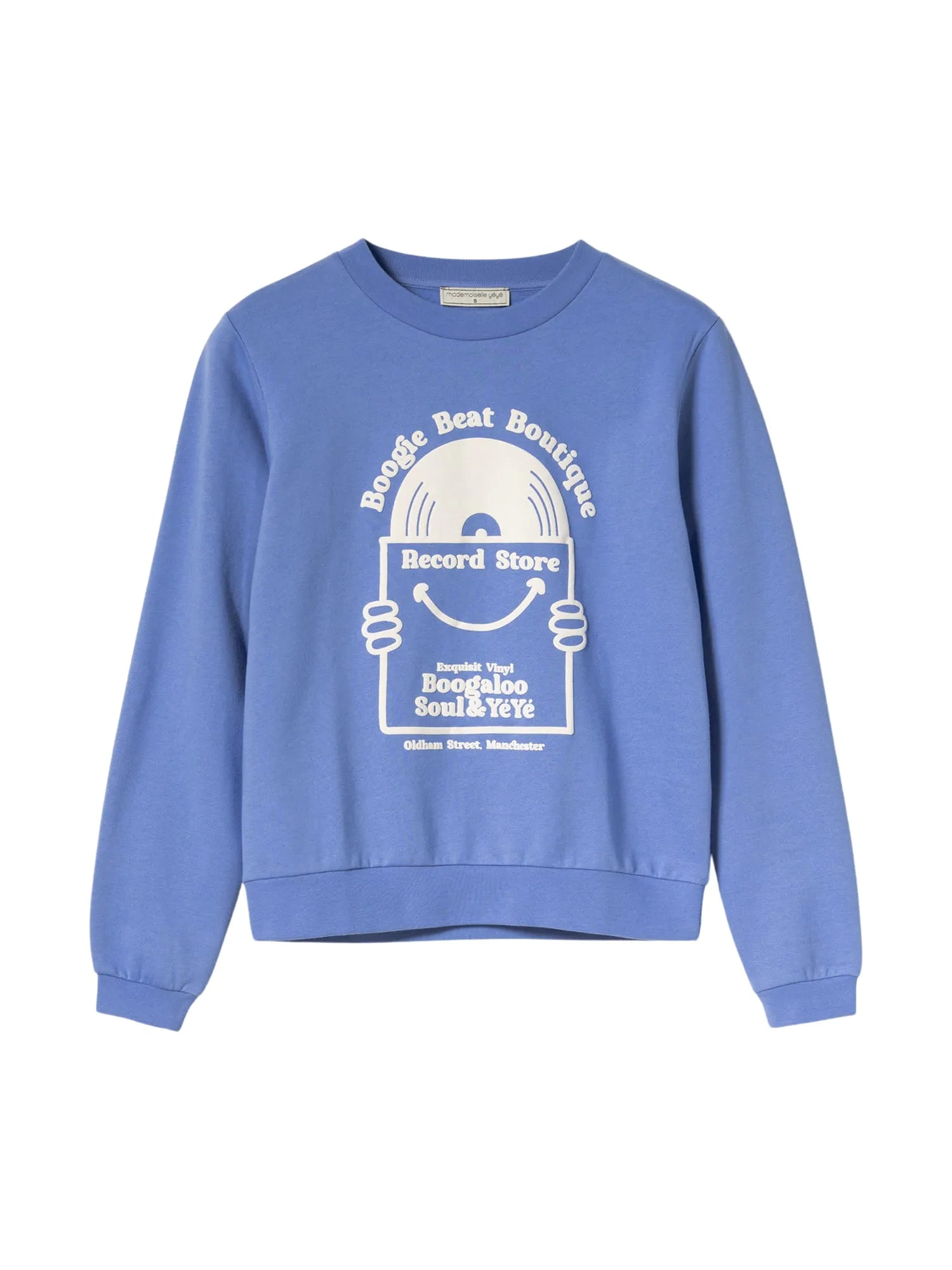 Persian Blue Tops - Record Store Sweatshirt van Mademoiselle YéYé