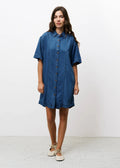 Bleu Jean Jurken - Eucalyptus Robe van FRNCH