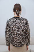 Jassen - Veste leopard matelassé van Meisjes Brugge