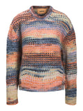 Maritime blue Pulls - Jxsimone Space Dye Crew Neck Knit van JJXX