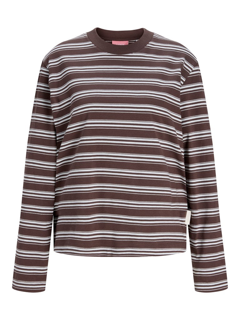Jxsophia Boxy Ls Stripe Tee - AW26