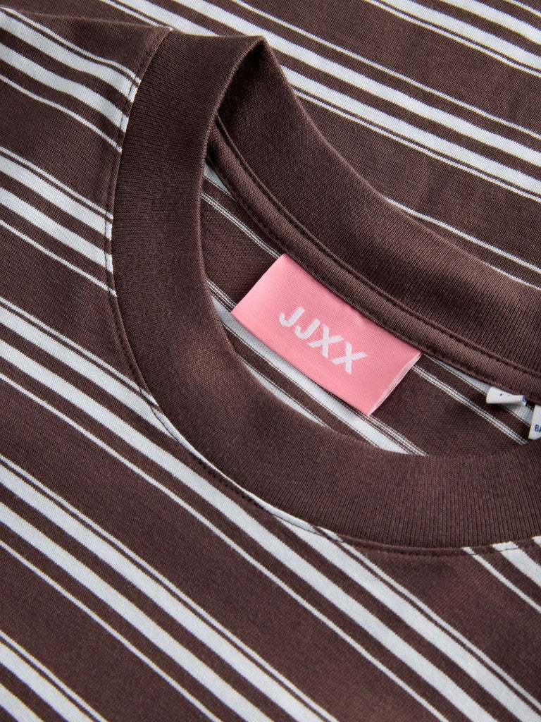 Jxsophia Boxy Ls Stripe Tee - AW26