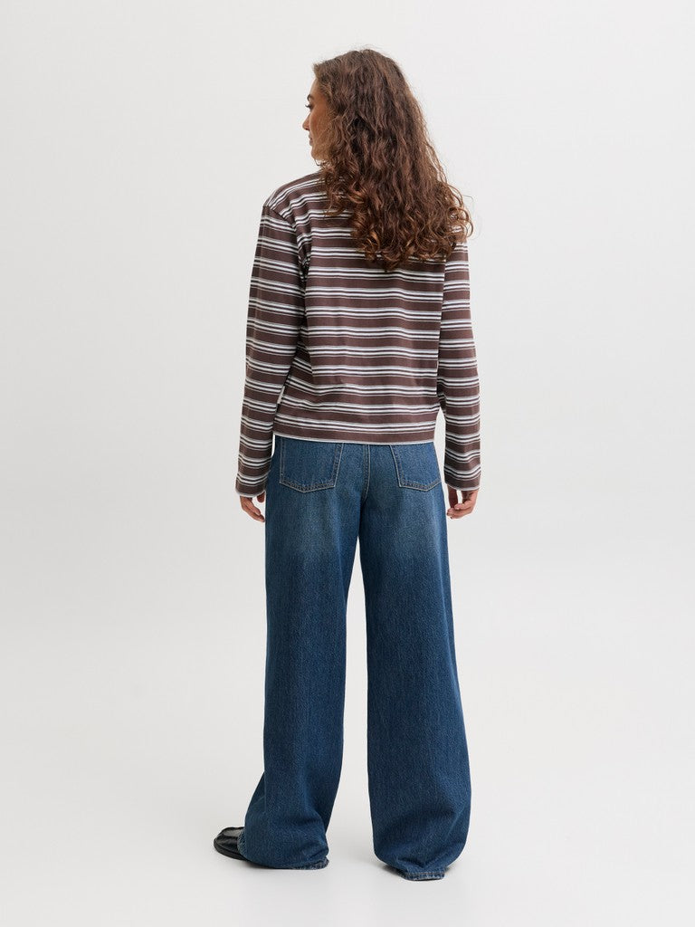 Jxsophia Boxy Ls Stripe Tee - AW26
