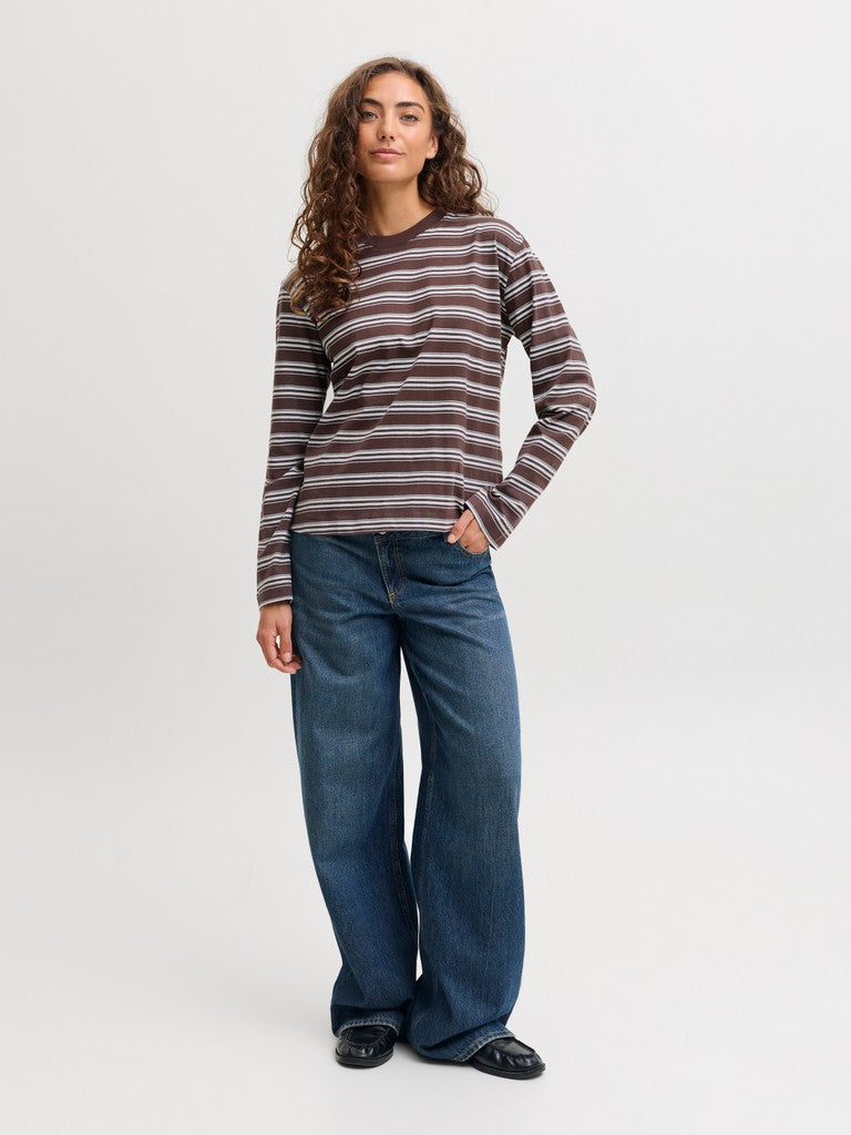 Jxsophia Boxy Ls Stripe Tee - AW26