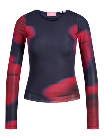 Maritime blue Tops - Jxmelia Ls Mesh Top van JJXX