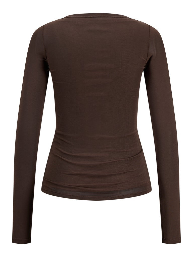 Jxminna Mesh Ls Boatneck Top