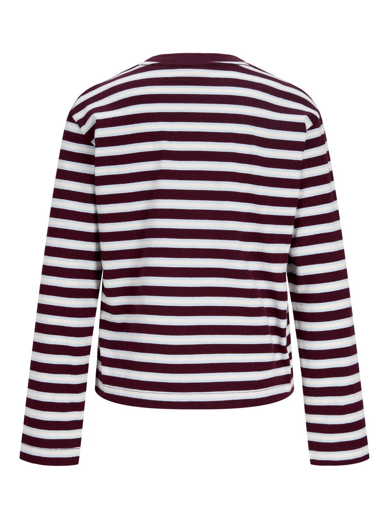 Jxsophia Boxy Ls Stripe Tee