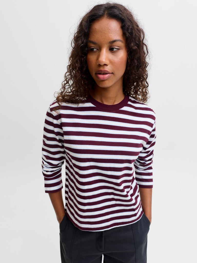 Jxsophia Boxy Ls Stripe Tee