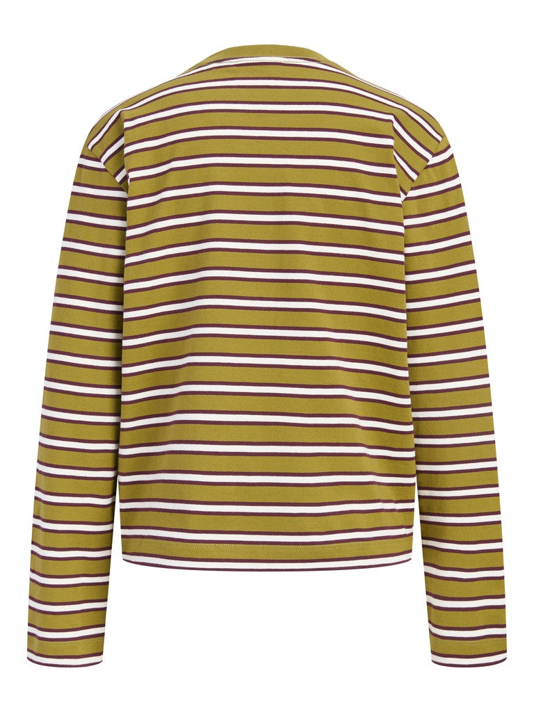 Jxsophia Boxy Ls Stripe Tee