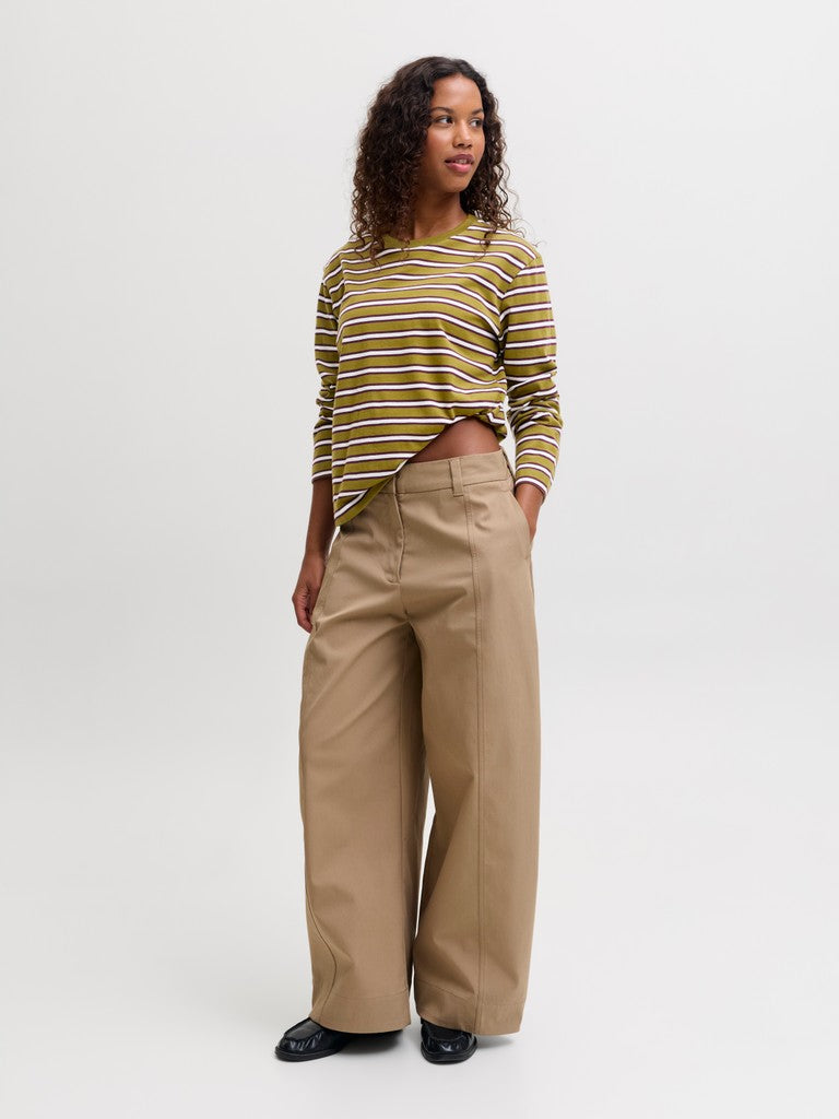 Jxsophia Boxy Ls Stripe Tee