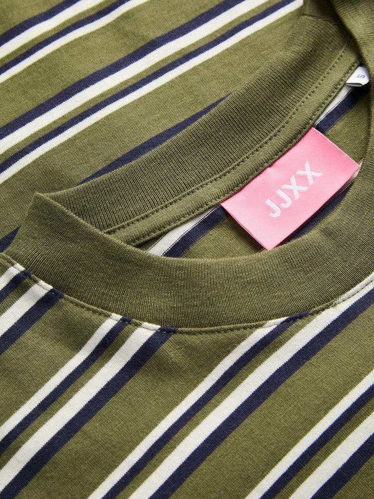 Jxsophia Boxy Ls Stripe Tee