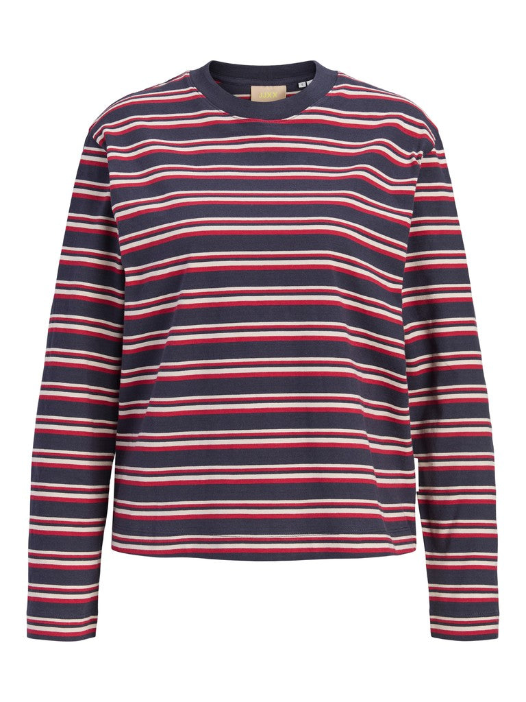 Jxsophia Boxy Ls Stripe Tee